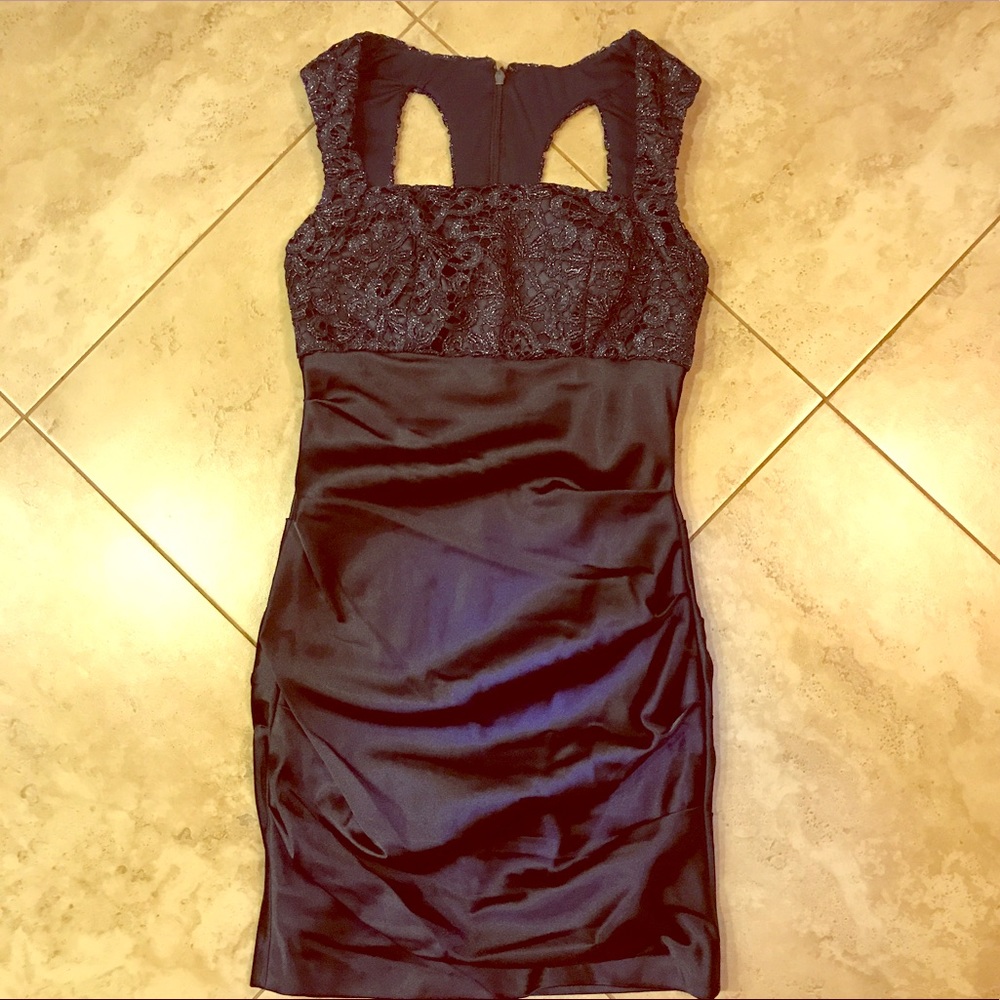 ✨Navy Blue ruched Dress